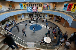 (Bethany Baker  |  The Salt Lake Tribune) People attend AutCon, an annual convention for adults on the autism spectrum, at ScenicView Academy in Provo on Thursday, May 15, 2025. 