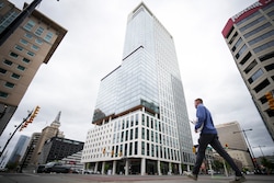 (Bethany Baker  |  The Salt Lake Tribune) The Astra Tower, Salt Lake City's newest and tallest residential skyscraper, officially opened Tuesday, May 13, 2025.